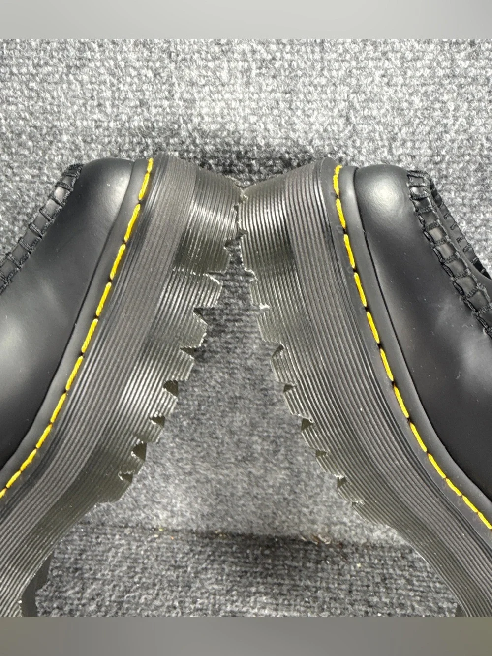 Dr. Martens Loafers Womens 8 Black Adrian Quad Platform Tassel Smooth Leather - Picture 6 of 9